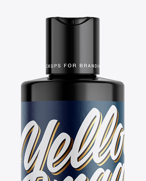 Cosmetic Bottle Mockup   Front View PSD #2