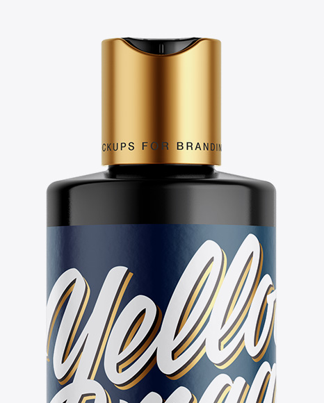 Cosmetic Bottle Mockup   Front View PSD #1