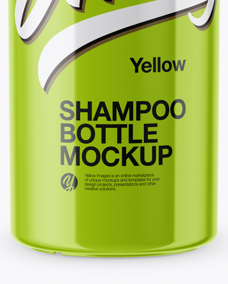 Glossy Shampoo Bottle Mockup PSD #6