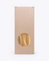 Download Kraft Box with Pasta Mockup - Front View in Box Mockups on Yellow Images Object Mockups