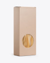 Download Kraft Box with Pasta Mockup - Half Side View in Box Mockups on Yellow Images Object Mockups