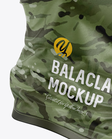 Download Balaclava Mockup Side View In Apparel Mockups On Yellow Images Object Mockups PSD Mockup Templates