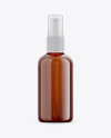 Amber Spray Bottle Mockup