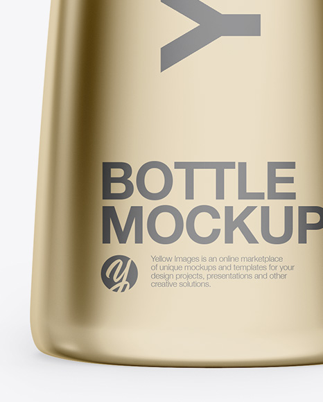 Metallic Bottle Mockup PSD #1