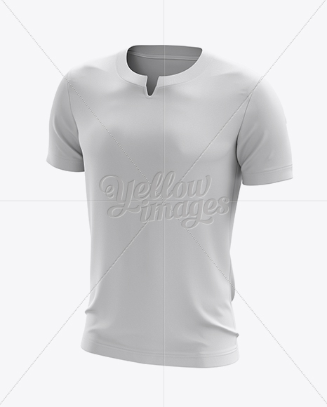 Download Soccer T Shirt Mockup Half Side View In Apparel Mockups On Yellow Images Object Mockups