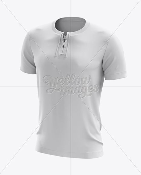 Download Lace Up Soccer T Shirt Mockup Back View In Apparel Mockups On Yellow Images Object Mockups