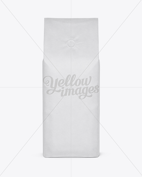 Coffee Bag With Valve Mockup   Front View PSD #3