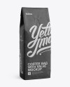 Download Kraft Coffee Bag With Valve Mockup - Half-Turned View in ...