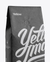 Download Kraft Coffee Bag With Valve Mockup - Half-Turned View in ...