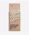 Download Kraft Coffee Bag With Valve Mockup - Front View in Bag ...