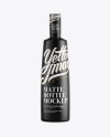 Matte Liquor Bottle Mockup on Yellow Images Object Mockups