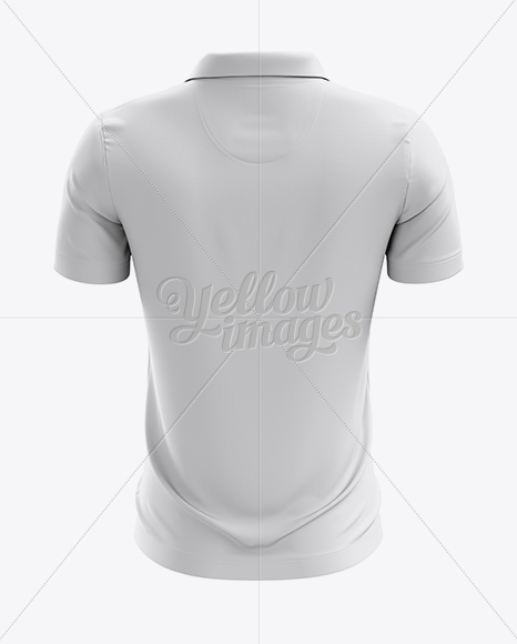 Download Soccer Polo T Shirt Mockup Back View In Apparel Mockups On Yellow Images Object Mockups