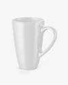 Matte Mug Mockup - Half Side View (High-Angle Shot)