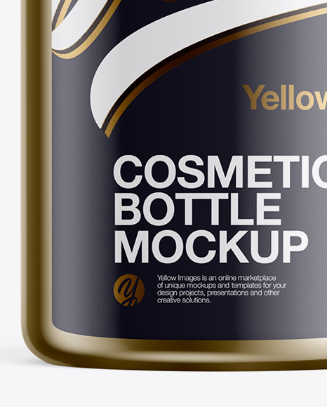 Metallic Bottle Mockup PSD #1