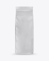 Download Matte Coffee Bag Mockup Front View In Bag Sack Mockups On Yellow Images Object Mockups