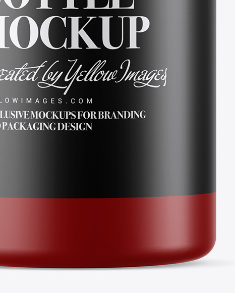 Matte Cosmetic Bottle with Pump Mockup PSD #1