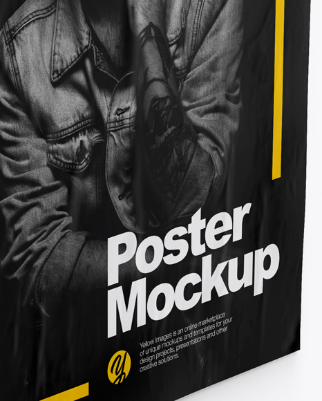 A1 Poster Mockup   Half Side View PSD #4