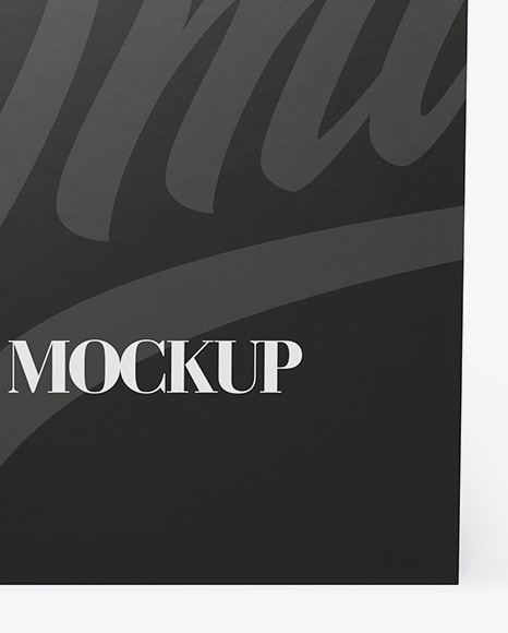 Paper Box Mockup   Front View (High Angle Shot) PSD #1