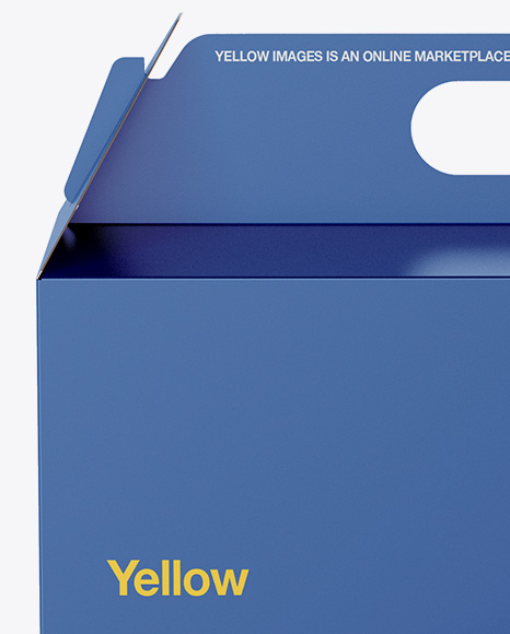 Matte Paper Box Mockup   Front View PSD #2