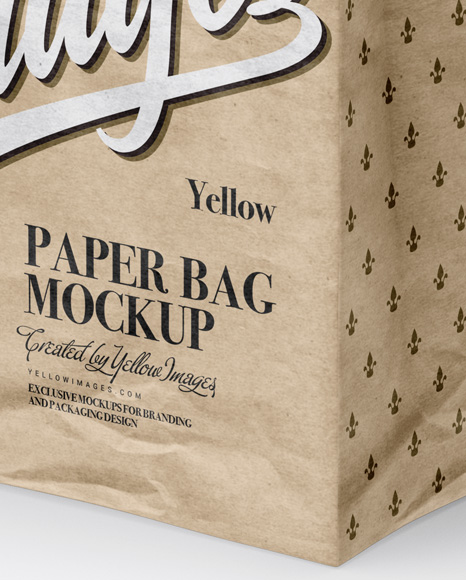 Download Brown Paper Bag Packaging Mockup Yellowimages