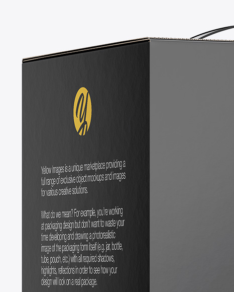 Paper Box Mockup   Half Side View PSD #2