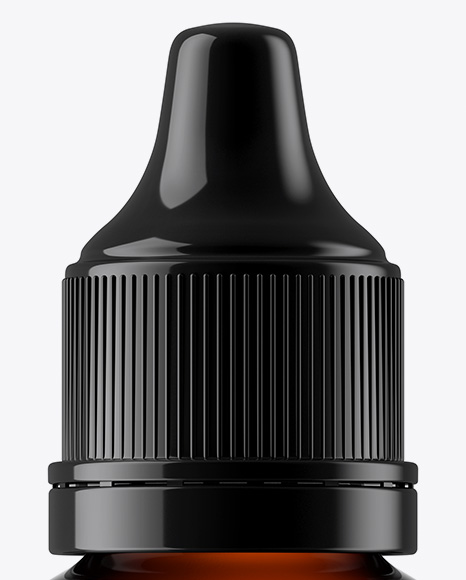 Amber Glass Dropper Bottle Mockup PSD #2