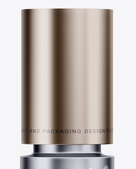 Metallic Bottle Mockup PSD #2