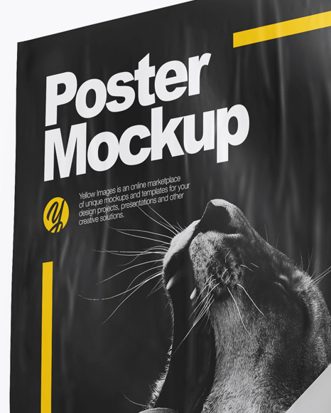 A1 Poster Mockup   Half Side View PSD #3