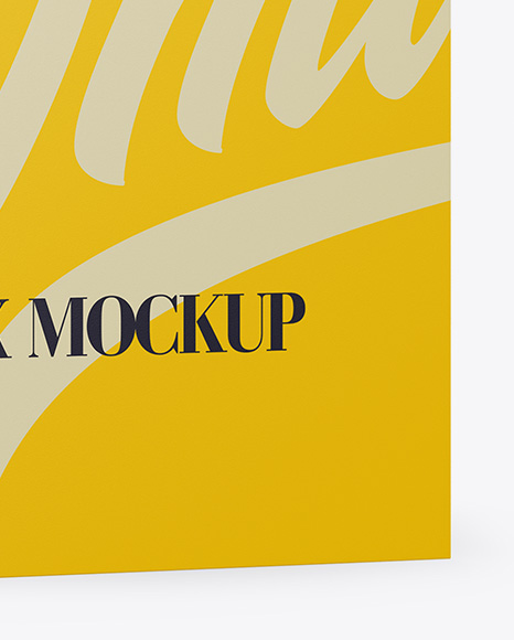 Matte Paper Box Mockup   Half Side View PSD #1