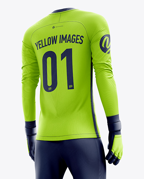 Download Men S Full Soccer Goalkeeper Kit With Pants Mockup Hero Back Shot In Apparel Mockups On Yellow Images Object Mockups