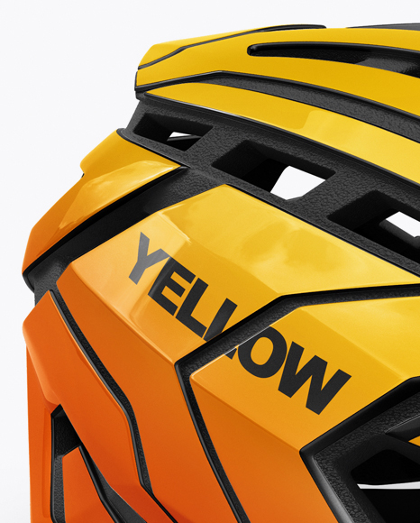 Download Cycling Helmet Mockup Half Side View In Apparel Mockups On Yellow Images Object Mockups PSD Mockup Templates