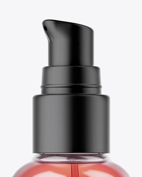 Cosmetic Bottle With Pump Mockup PSD #2