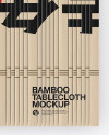 Bamboo Tablecloth Mockup - Top View