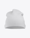 Download Turn Up Beanie Hat Mockup Front View In Apparel Mockups On Yellow Images Object Mockups