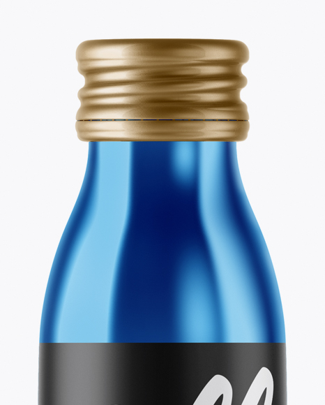 Metallic Bottle Mockup PSD #1