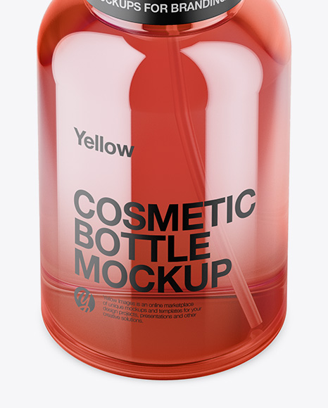 Cosmetic Bottle Mockup   High Angle Shot PSD #4