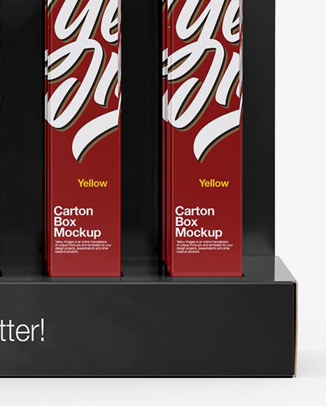 Download Display Box with Boxes Mockup - Front View in Box Mockups ...