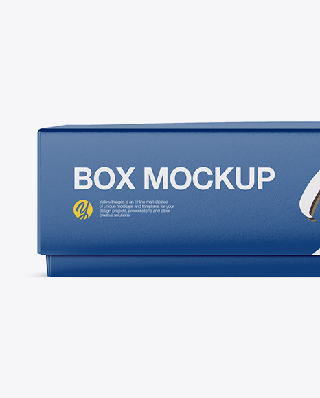 Matte Paper Box   Front View PSD #2