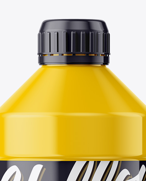 Glossy Plastic Bottle Mockup PSD #2