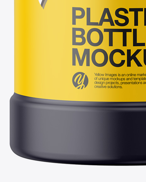 Matte Plastic Bottle Mockup PSD #1
