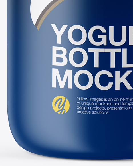 Download Matte Yogurt Bottle Mockup In Bottle Mockups On Yellow Images Object Mockups Yellowimages Mockups