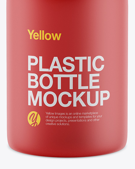 Matte Plastic Bottle Mockup PSD #1