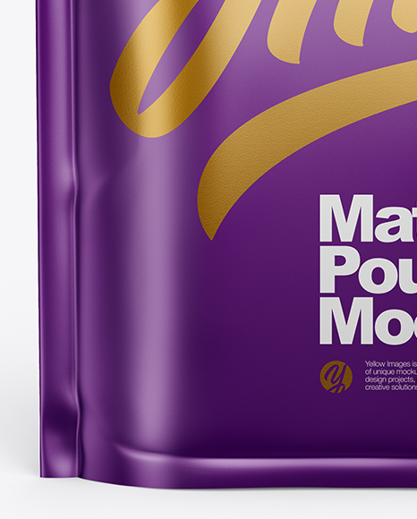 Matte Stand Up Pouch Mockup PSD #1