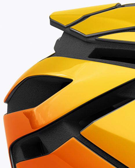 Cycling Helmet Mockup Side View In Object Mockups On Yellow Images Object Mockups