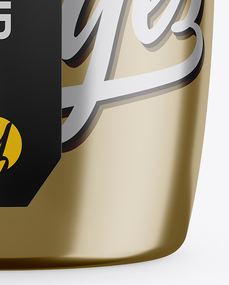 Metallic Pot Mockup PSD #1