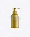 Gold Plastic Cosmetic Bottle with Batcher - 100 ml on Yellow Images