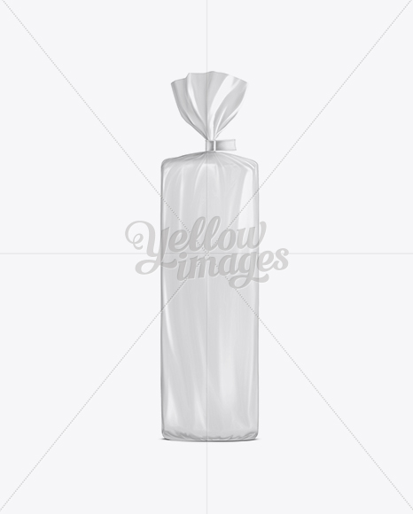 Extra Large Plastic Bag With Clip For Bread In Bag Sack Mockups On Yellow Images Object Mockups