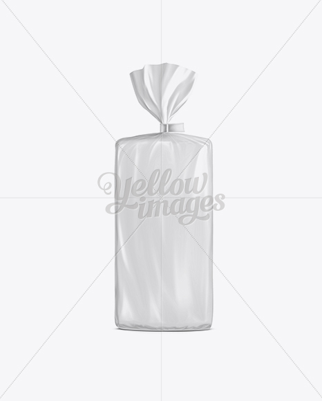 Bread Packaging Mockup Standing Position In Bag Sack Mockups On Yellow Images Object Mockups