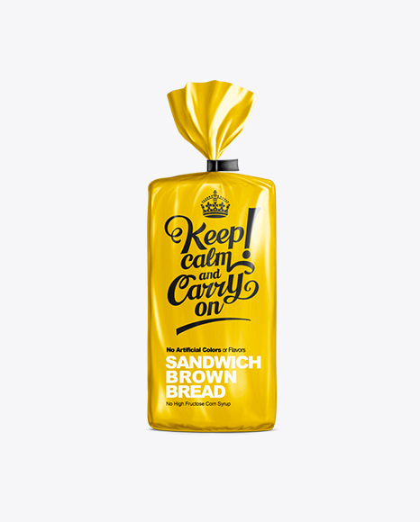 Download Large Plastic Bag With Clip For Bread In Bag Sack Mockups On Yellow Images Object Mockups