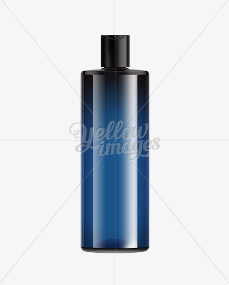 Brown Cosmetic Bottle With Black Cap   500ml PSD #3